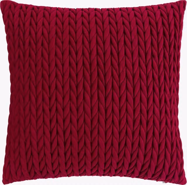 Perch & Parrow Mirelle Square Cushion Set of 2 in Red