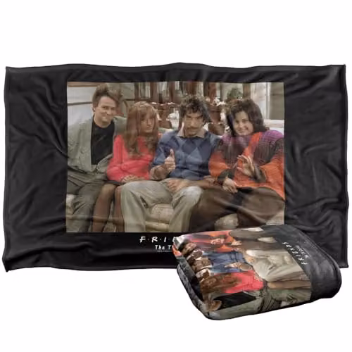 Warner Bros. Friends Throwback Super Soft Silky Touch Fleece Throw Blanket, Multicolour – 1