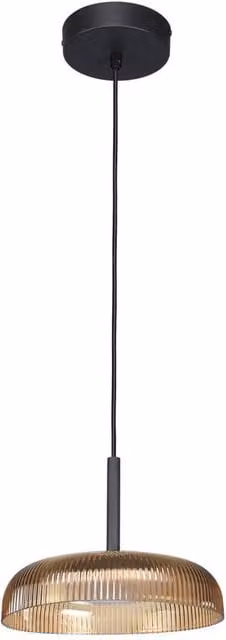 Netlighting Colle Dome Pendant Ceiling Light in Yellow and Black with Warm White LED