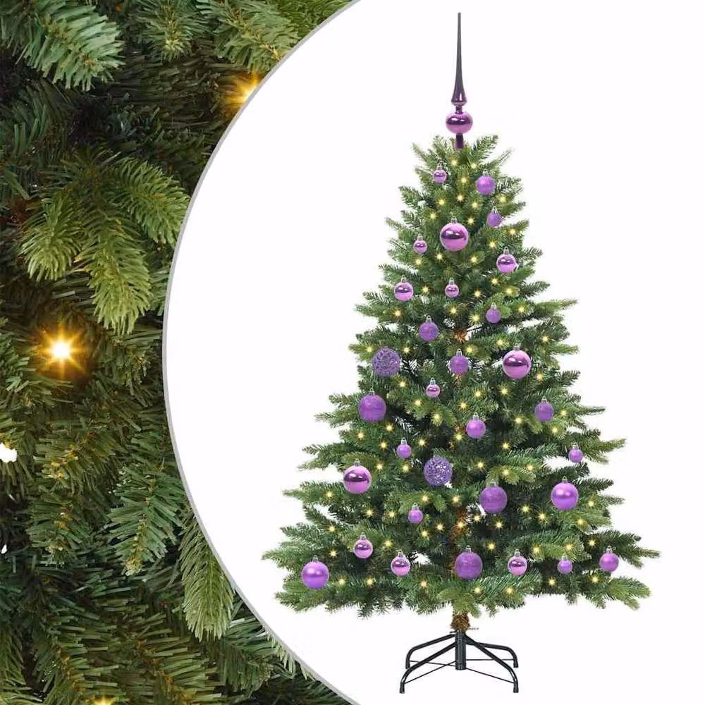 Berkfield Home Artificial Green Christmas Tree with 150 LEDs, Height: 120 cm – 2