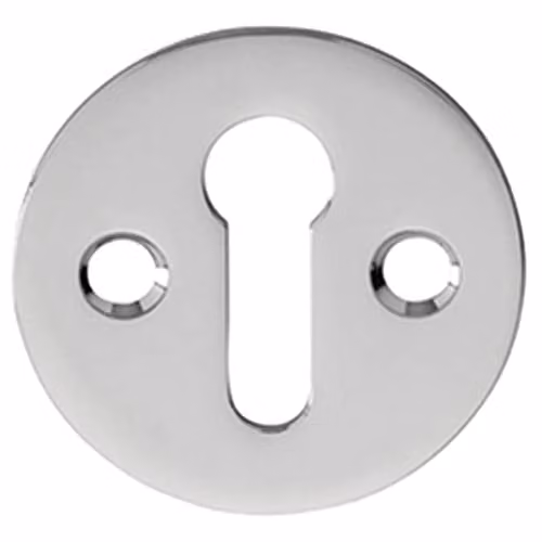 Loops 31mm Keyhole Profile Round Escutcheon in Polished Chrome