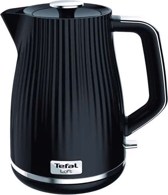 Tefal Loft KO250840 Rapid Boil Traditional Kettle with Limescale Filter, Black, 2.5 l