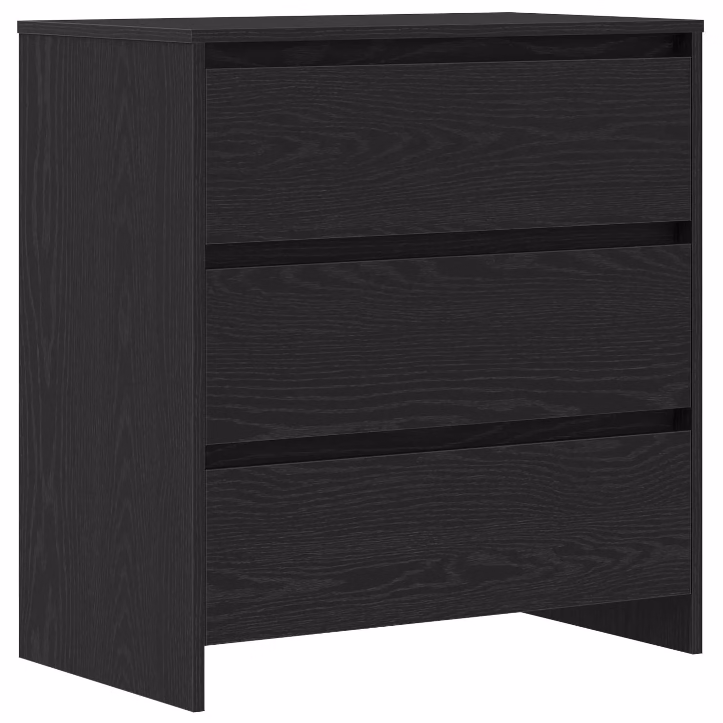 Berkfield Home 2-Piece Modern Sideboard Set in Black Oak Matt MDF – 3