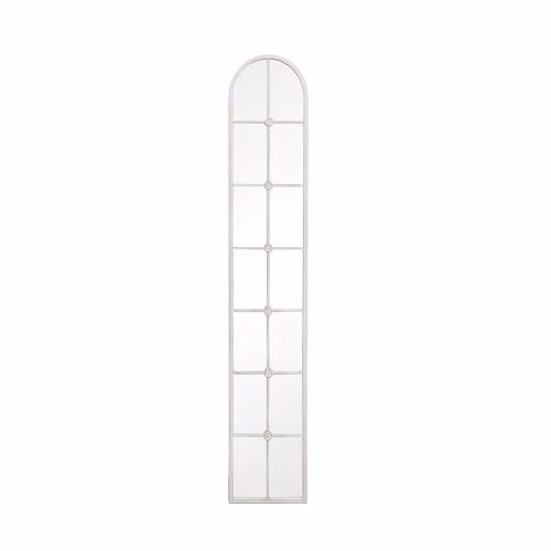 Charles Bentley San Marino Arch Mirror in White, H 170 cm x W 30 cm – 3