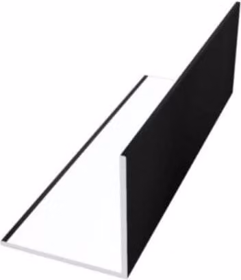 Freefoam PVC Rigid Angle in Black Ash Woodgrain, 30mm x 5m