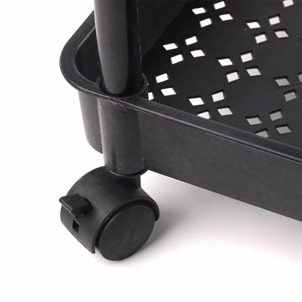 SPETLEK 4 Tier Fruit Trolley Basket Rack Kitchen Storage in Black – 2