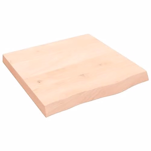 vidaXL Wall Mounted Oak Wood Shelf, Brown, W/D/H: 60 x 60 x 2.88 cm – 1