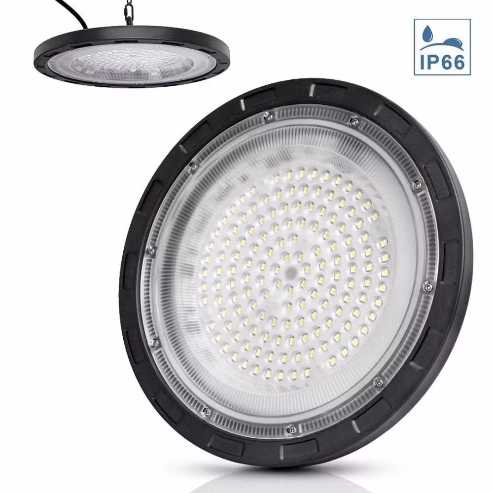 Kelvenix 10x LED High Bay Ceiling Light in Black for Workshops and Garages – 2