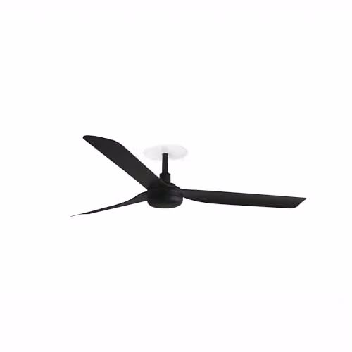 Faro Barcelona Punt Recessed Ceiling Fan, Black, 130 cm