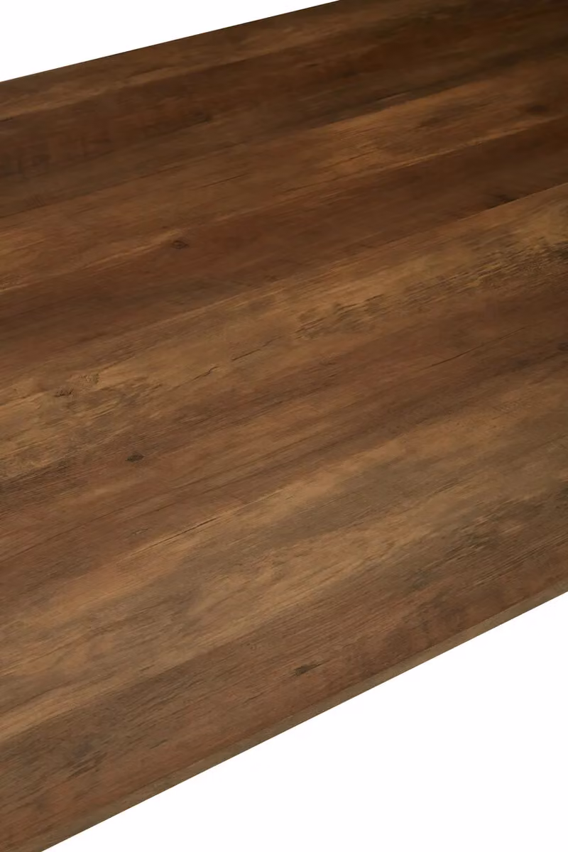 Interiors by Premier Arron Modern Rectangular Dining Table in Brown and Black with X-Frame Design, W/D/H: 160 x 76 x 90 cm – 4
