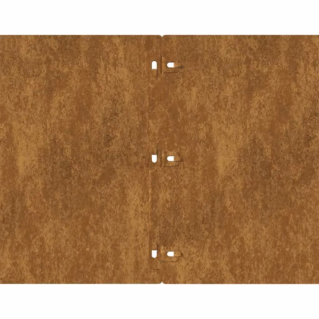 Berkfield Home Lawn Edgings, 20 Pieces, Brown Weathering Steel, H x W: 103 x 25 cm – 3