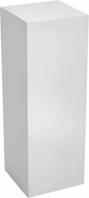 Kelvenix Set of 3 Square Metal Dessert Pedestals in White – 1