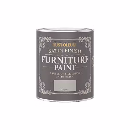 Rust-Oleum Satin Grey Furniture and Skirting Board Paint, 750ml – 3