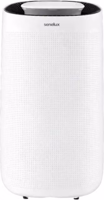 Senelux Quiet Dehumidifier with App Control and 7 LED Lights, White, 1100ml
