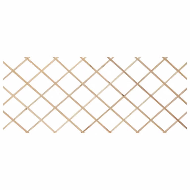 Berkfield Home Trellis Fences, 5 Piece Solid Firwood Set, Brown, H 180 cm x W 80 cm