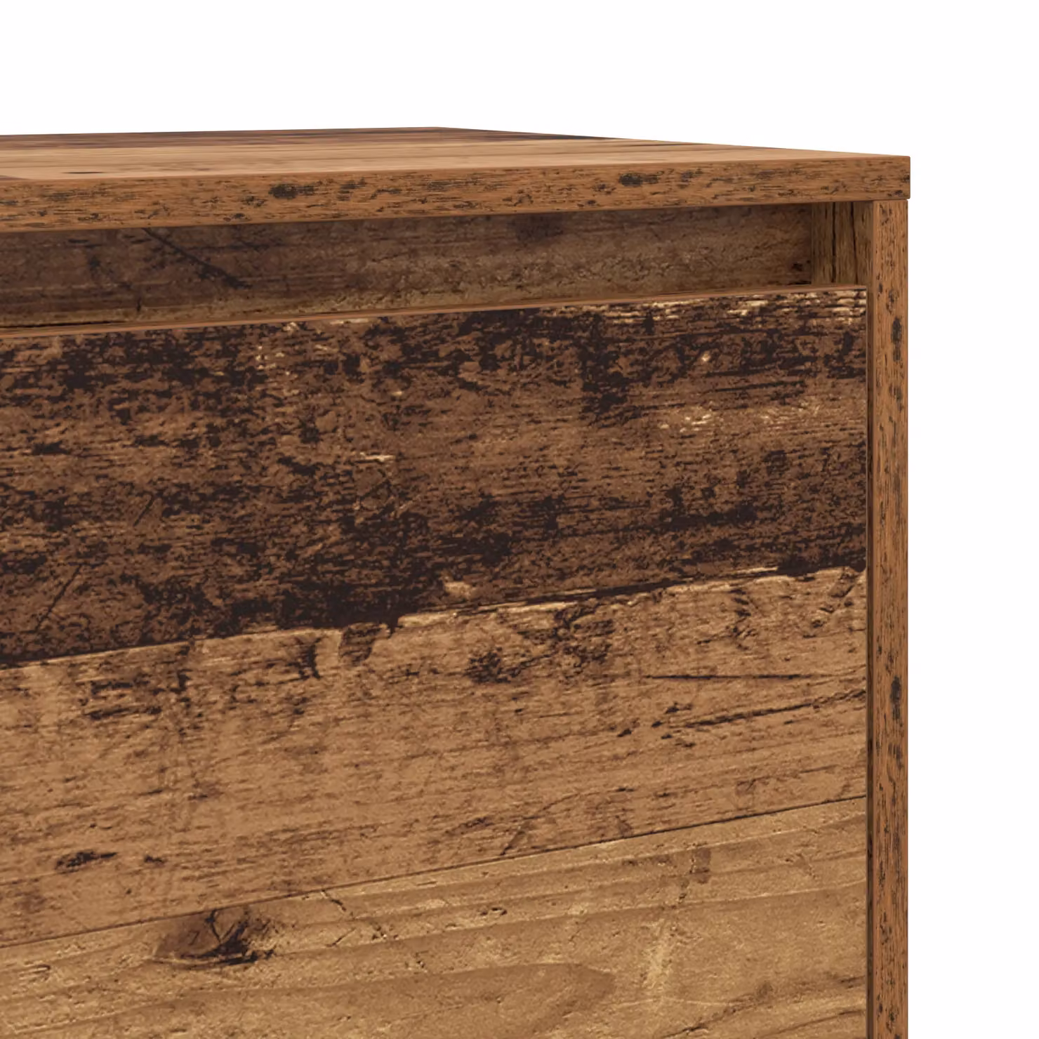 Berkfield Home Rustic Bedside Cabinet in Brown Engineered Wood – 5