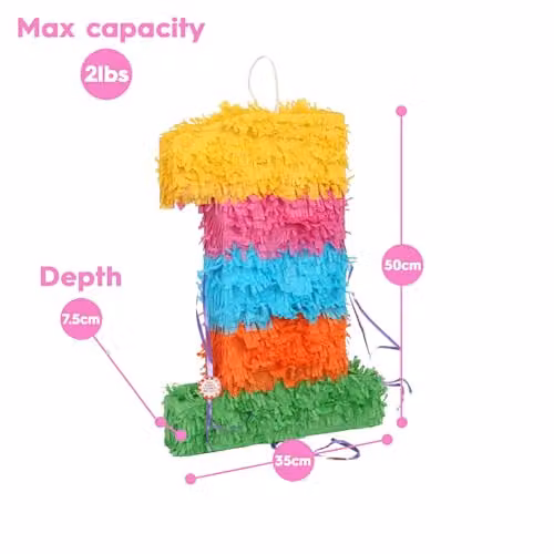Fax Potato 100th Birthday Piñata Set with Blue Stick and Blindfold in Multicolour – 5