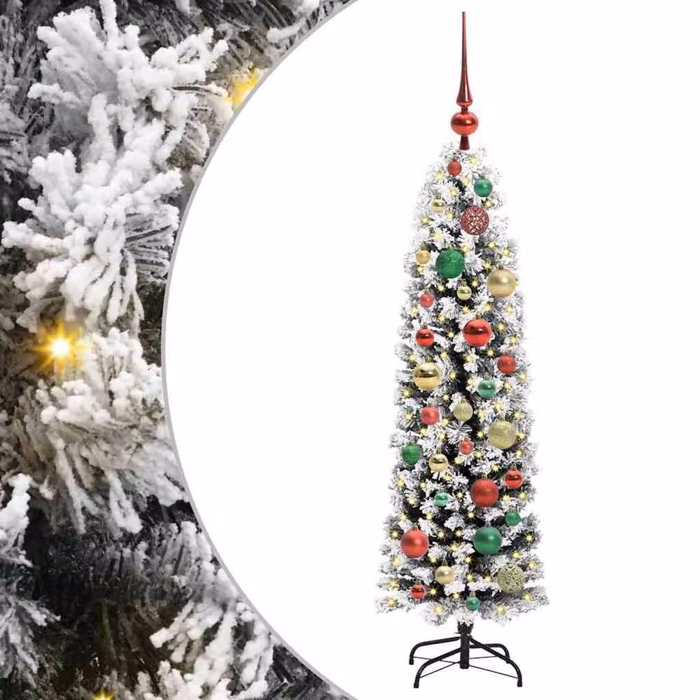 Berkfield Home Artificial Green Christmas Tree with 150 Warm White LEDs and Stand, Height: 120 cm – 2