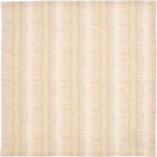 Murmur Moya 4-Pack Striped Cotton Napkins in Yellow and Beige, W/D: 40 x 40 cm