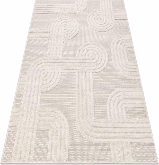 RugsX Santo Rug in White, W: 200 cm, D: 290 cm