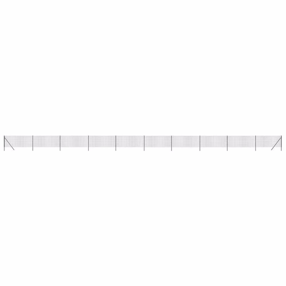 Berkfield Home Anthracite Black PVC Coated Galvanised Steel Wire Mesh Fence – 2