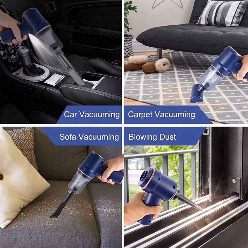 Nordara Cordless Wet and Dry Car Vacuum Cleaner in Blue with Strong Suction and LED Headlight – 4