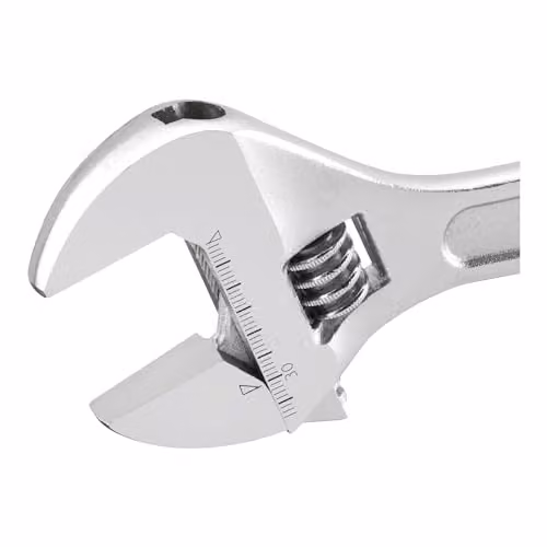 Stanley Metal Adjustable Wrench, Silver and Yellow