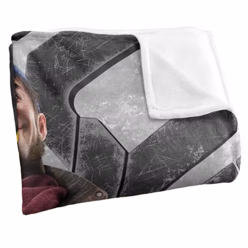 LOGOVISION Suicide Squad Kill The Justice League Boomerang Silk Touch Fleece Blanket, White, W/D: 152 x 127 cm – 2