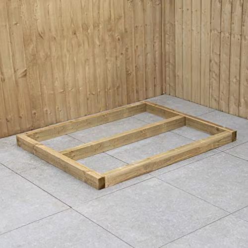 Forest Garden Pressure Treated Wooden Shed Base in Brown, 4 x 3 ft – 2
