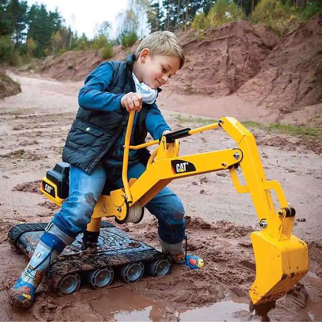 Rolly Toys CAT Licensed Metal Excavator Sand Vehicle in Yellow – 7