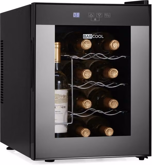 Subcold Barcool VINO12 Countertop Wine Cooler, Black, with Glass Door and LED Interior Light, W/D/H: 41.0 x 34.5 x 50.5 cm – 11