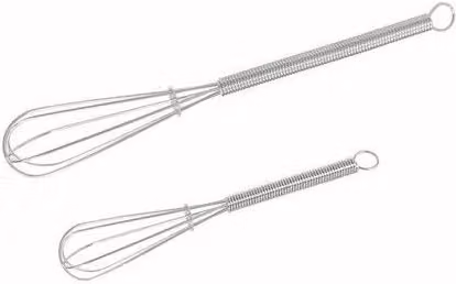Chef Aid Stainless Steel Mini Hand Whisk Set, Pack of 2, Silver