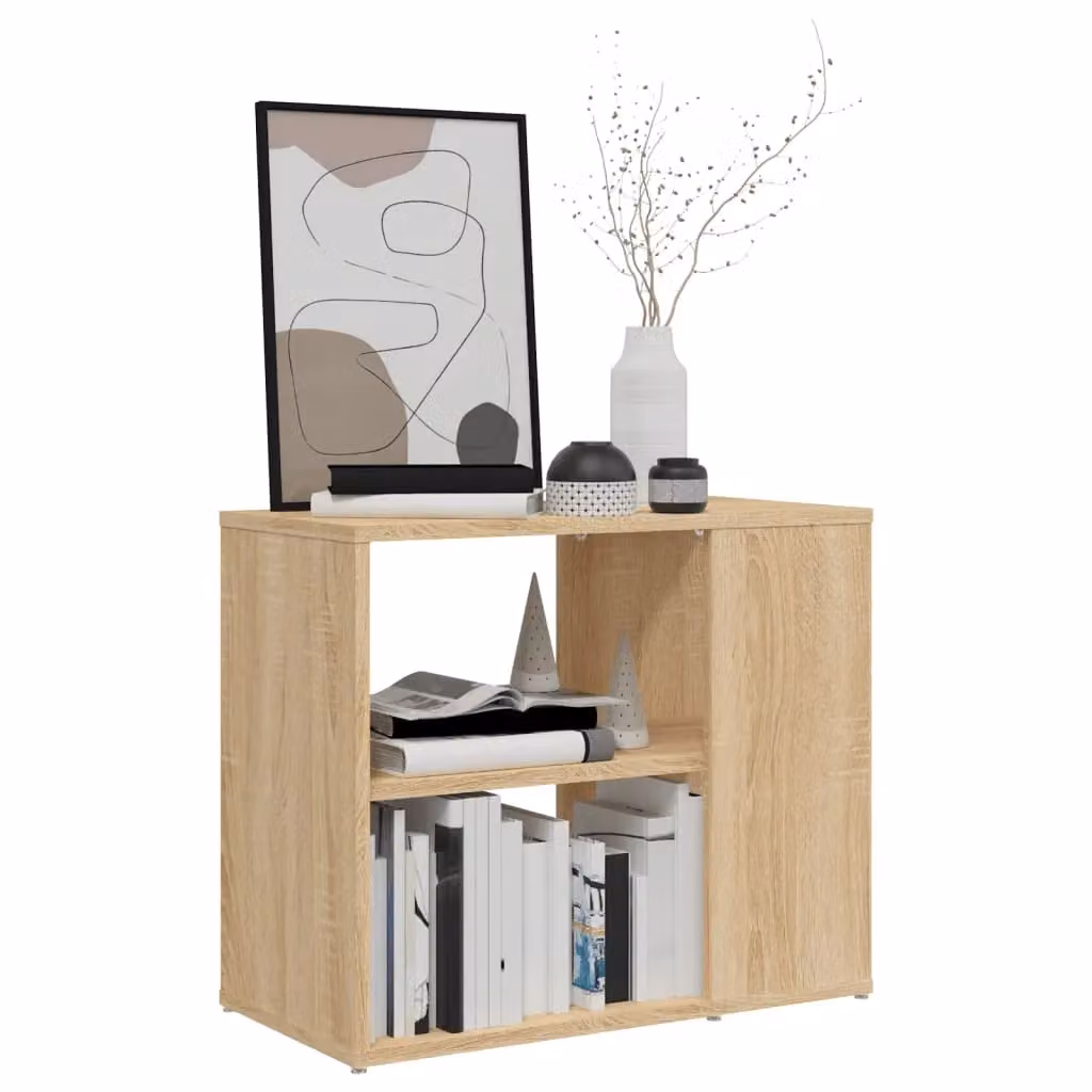 Berkfield Home Sonoma Oak Side Cabinet in Brown, W/D/H: 60 x 30 x 50 cm – 3