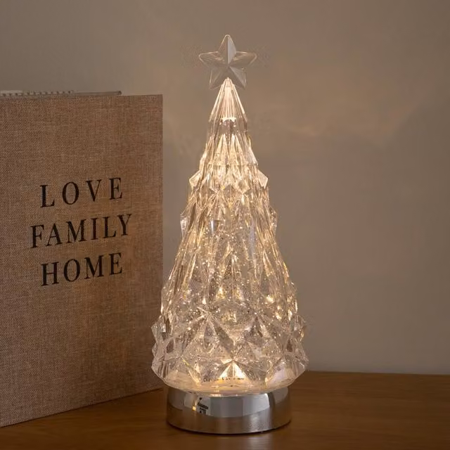 Samuel Alexander Multicolour Christmas Tree Water Spinner with Colour Changing LEDs, Height: 28 cm – 1