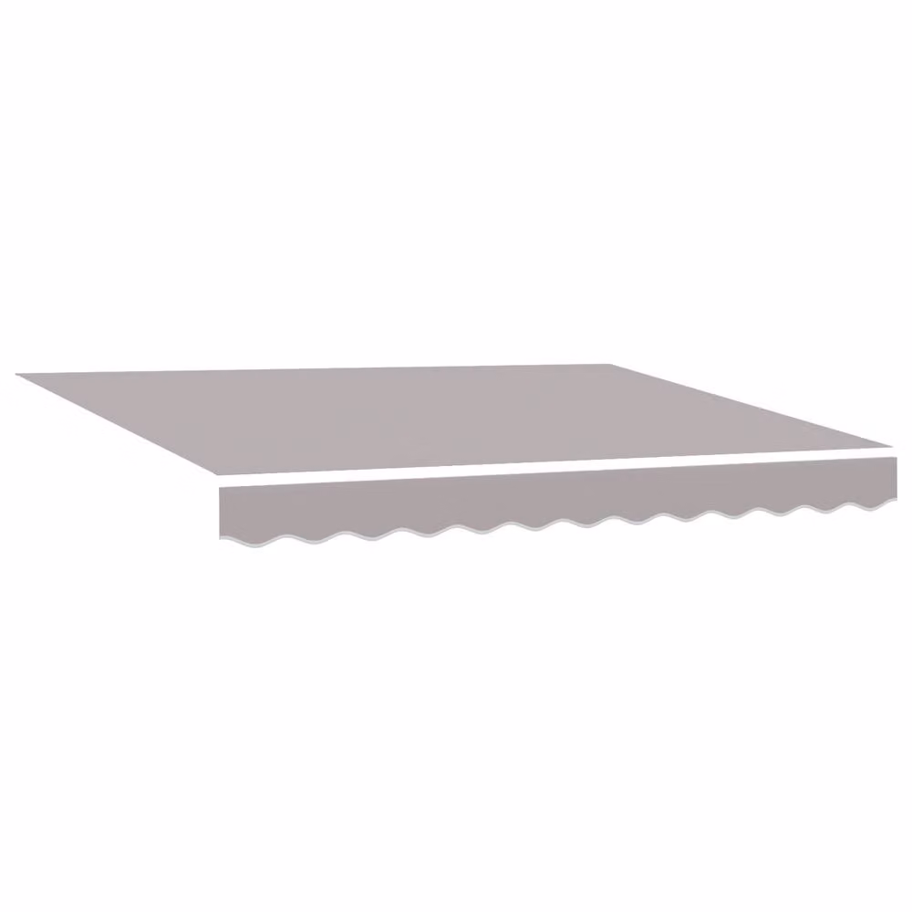 Berkfield Home Manual Retractable Folding Arm Awning in Light Grey, W: 300 cm, D: 250 cm – 2