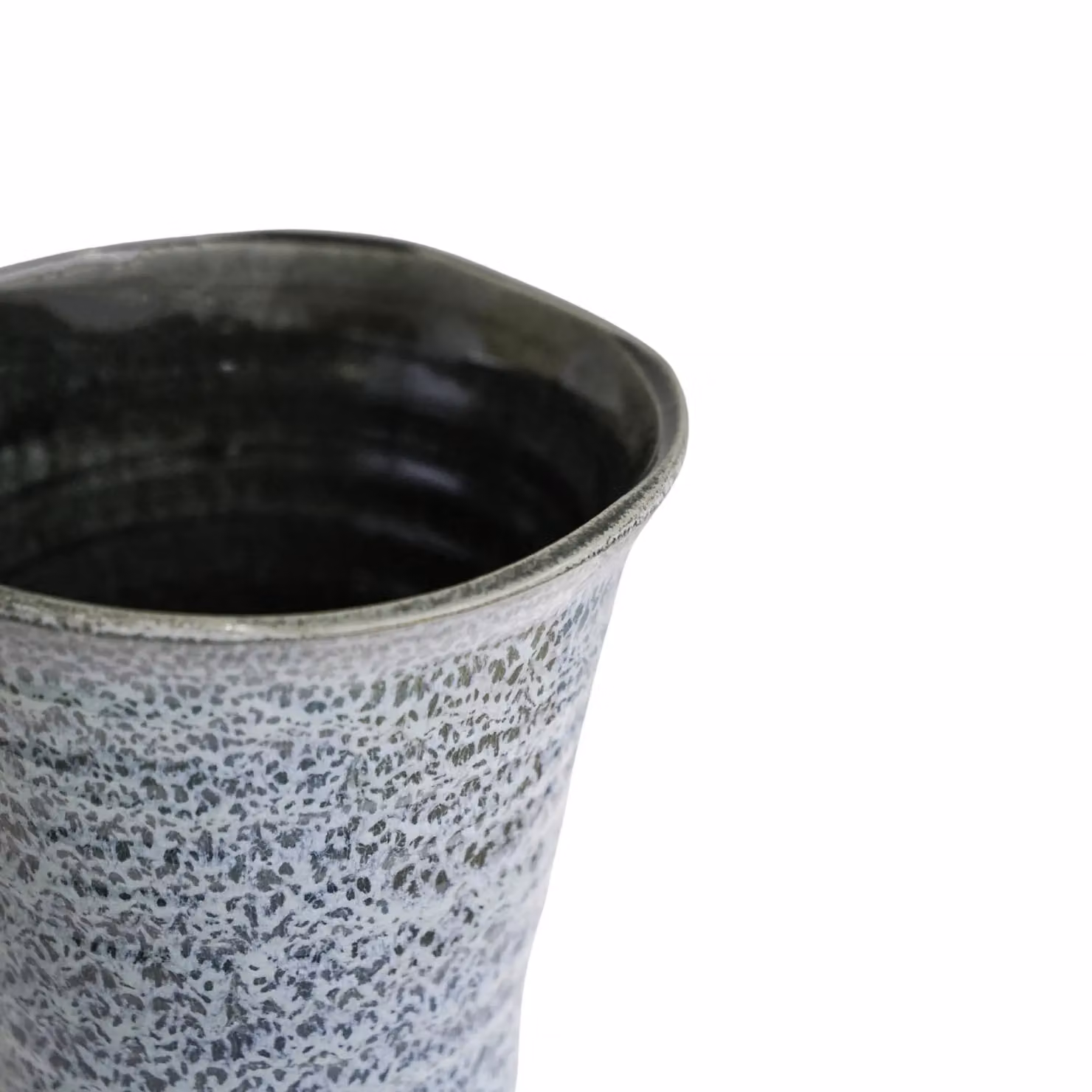 Ivyline Vallo Reactive Glaze Tapered Blue Ceramic Planter, H 26.5 cm x D 29.5 cm – 3