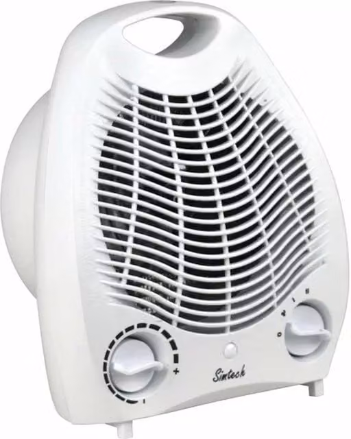 UMKY KM1711 Electric Fan Heater and Cooler with Overheat Protection, White
