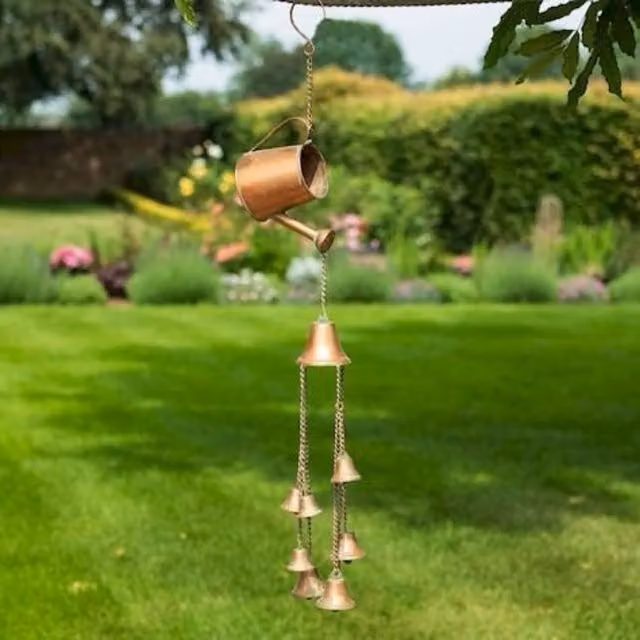 KDMD Metal Watering Can Windchime in Bronze