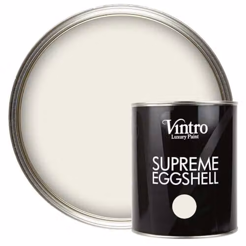 Vintro Trafalgar Square Cream Eggshell Paint for Walls, Wood and Trim, 1 Litre