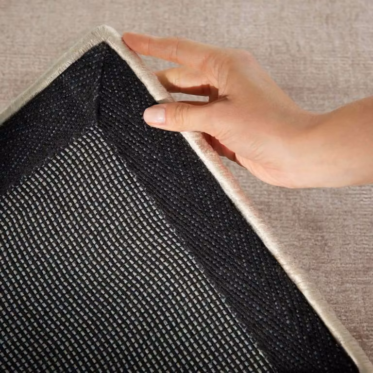 Vikosa Jane Beige Viscose Soft Plain Rug, W/D: 120 x 180 cm