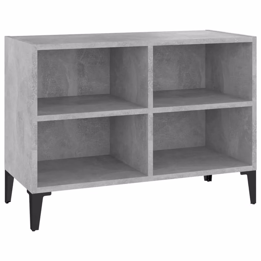 Berkfield Home Industrial TV Cabinet with Metal Legs in Concrete Grey, W: 69.5 cm, D: 30 cm, H: 50 cm – 2