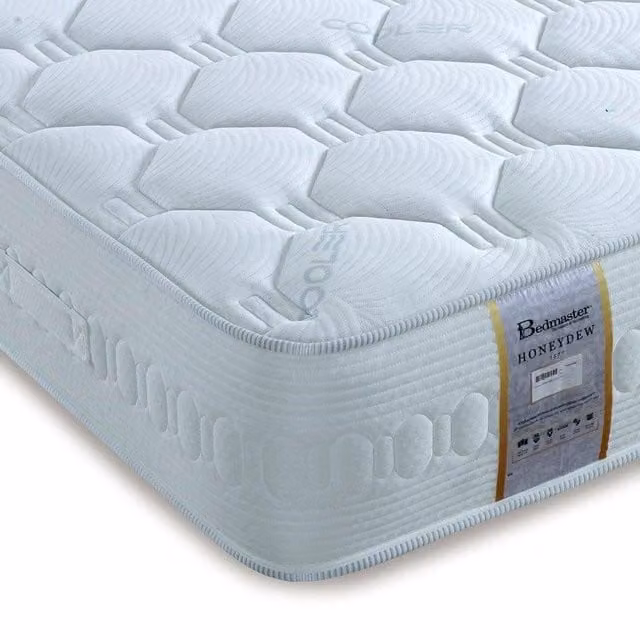 Bedmaster Honeydew 2000 Hybrid Pocket Sprung Cool Gel Foam Mattress in White, W/D/H: 140 x 200 cm – 1