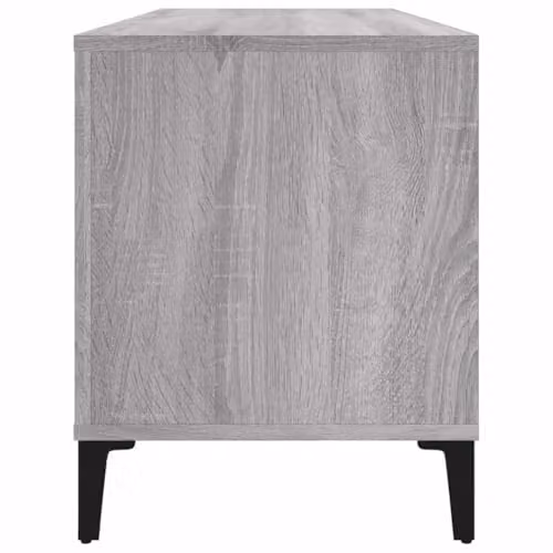 vidaXL Grey Sonoma Record Cabinet in Engineered Wood, W/D/H: 100 x 38 x 48 cm – 4