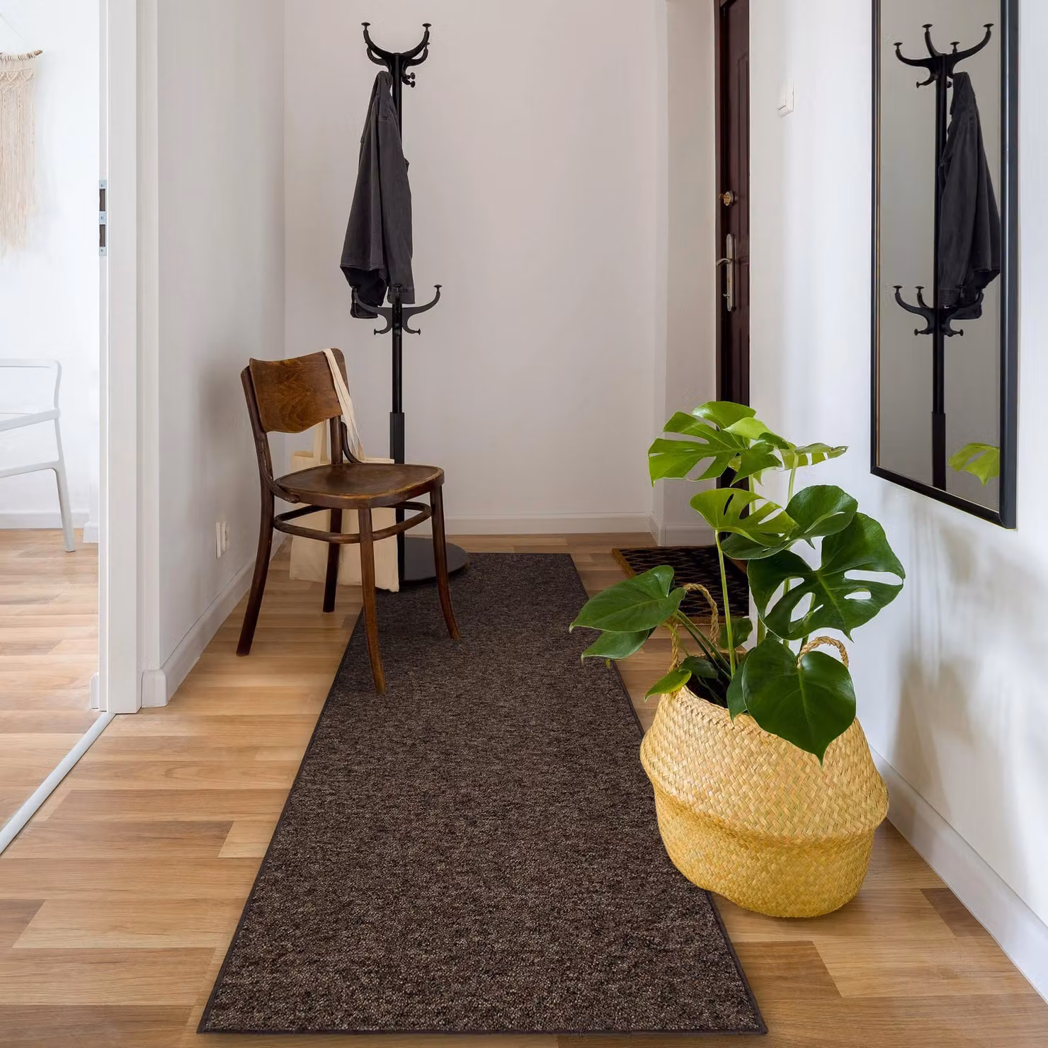 RugsX Superstar 888 Runner in Brown, W: 80 cm, L: 350 cm – 3