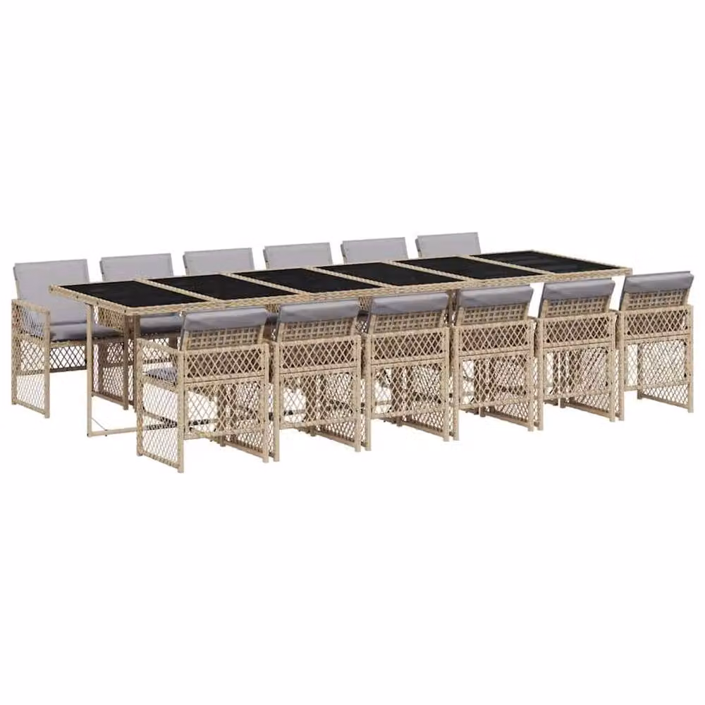 Berkfield Home Garden Dining Set in Beige – 2