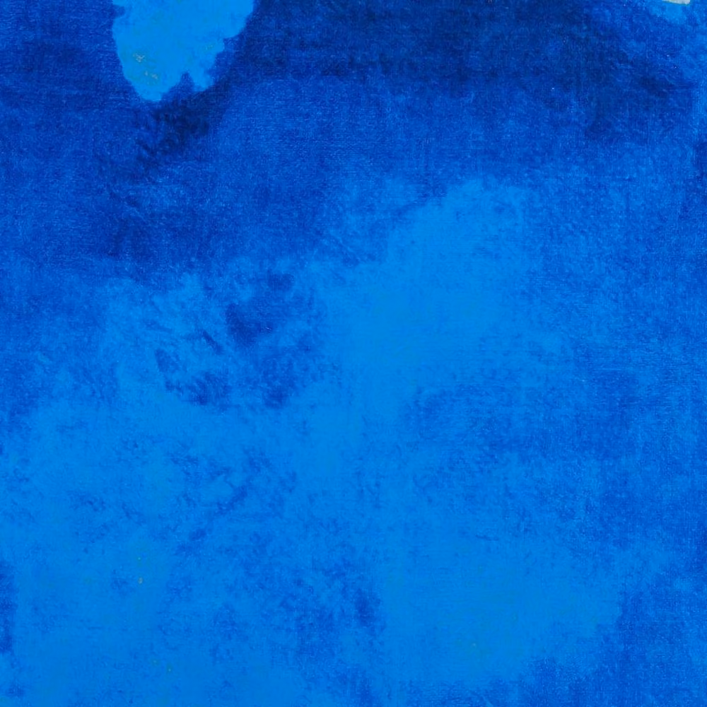 Wyld and Coco Blue and Multicolour Paint-Splatter Abstract Area Rug, W: 140 cm, D: 200 cm – 3