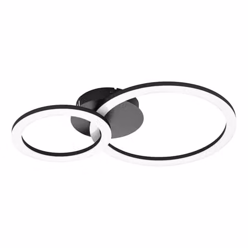 Eglo Connect.z Parrapos-z Smart LED Ceiling Lamp, Black – 1
