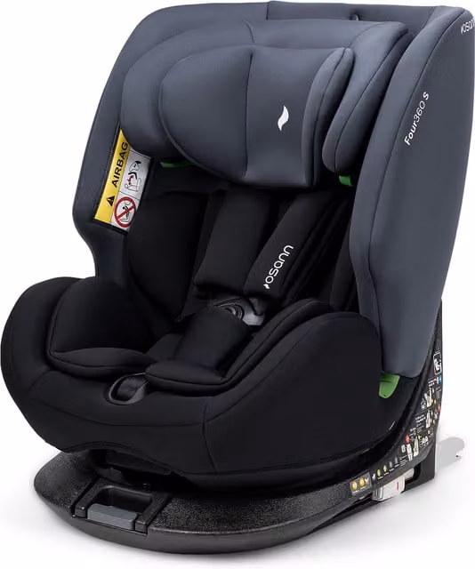 Osann Four360 S i-Size Rotating Car Seat with Isofix Base, Black