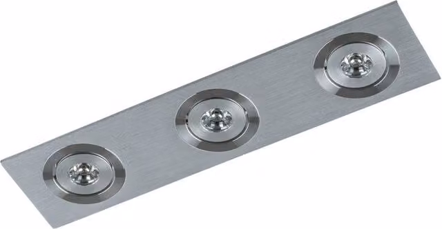 Netlighting Fiamma Modern 3 Light Recessed LED Downlight in Grey