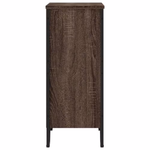 vidaXL Modern Brown Bookcase in MDF and Metal, W/D/H: 80 x 31 x 74.5 cm – 5